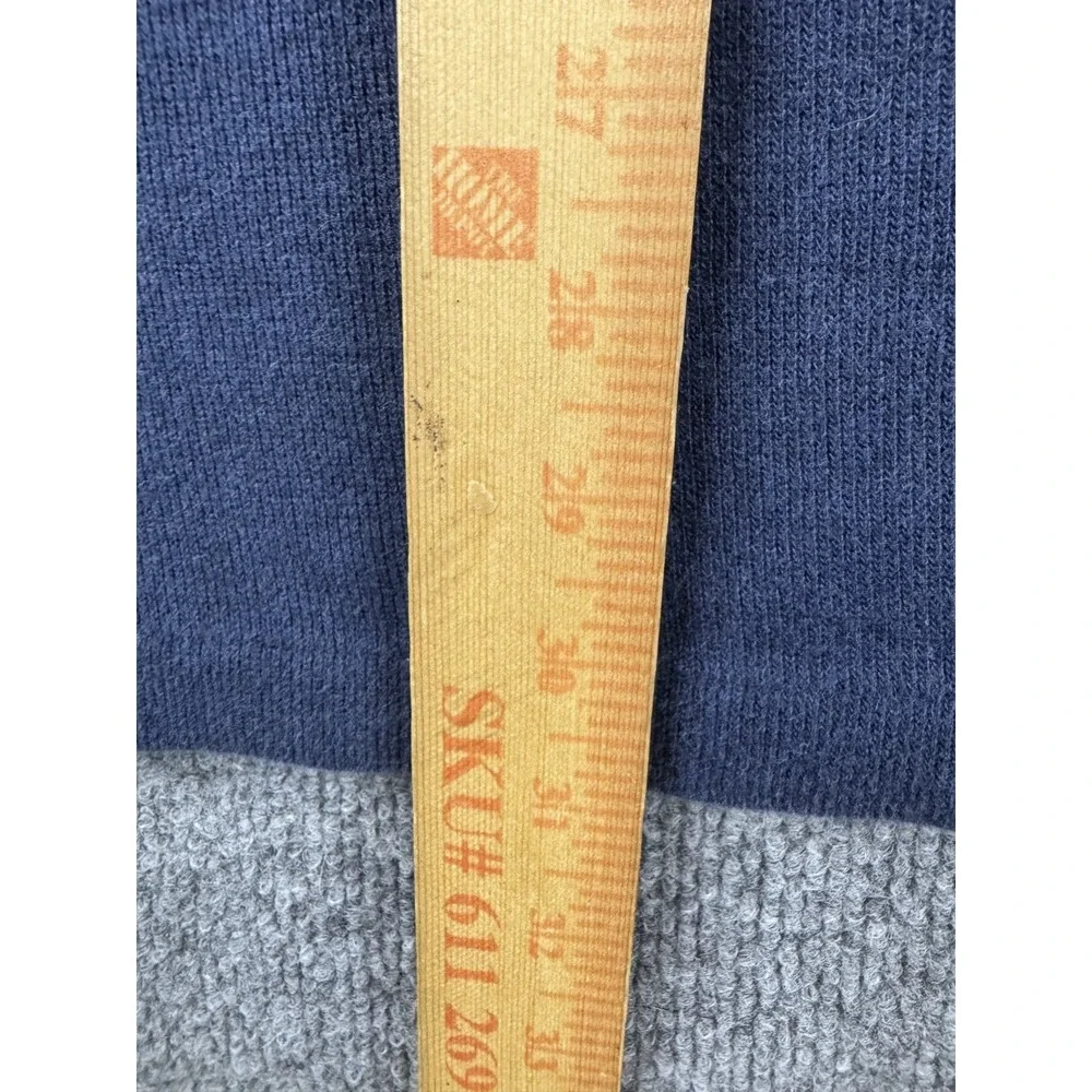 VINTAGE Polo Ralph Lauren Sweater Mens XL Blue 1/4 Zip Pullover Mock Neck Cotton